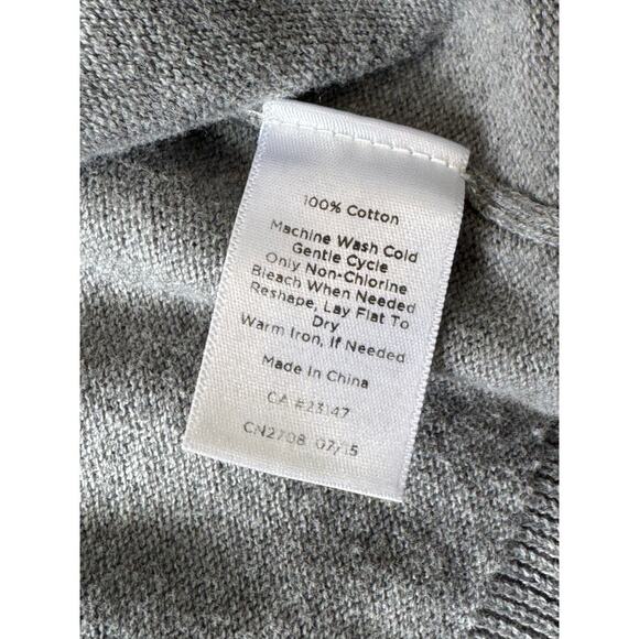 TALBOTS colorful Gray sweater, Size Large, 100% cotton - Picture 7 of 8